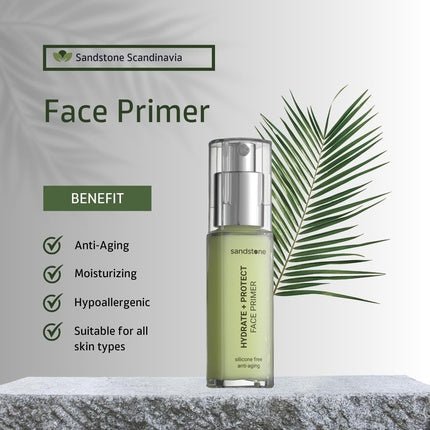 Hypoallergenic Face Primer Anti - Aging Gripping Makeup Primer with Antioxidants Nourishing Moisturizing Make Up Primer for Face Fragrance Free Vegan Allergy Certified - Maison des fragrances