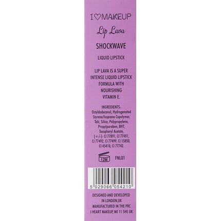 I Heart Makeup Lip Lava Liquid Lipstick Shockwave - Maison des fragrances