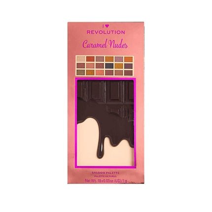 I Heart Revolution Chocolate Eyeshadow Palette Caramel Nudes - 18g - Maison des fragrances