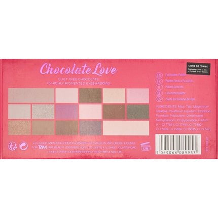 I Heart Revolution Love Chocolate Eyeshadow Palette 16 Shades 22g - Maison des fragrances