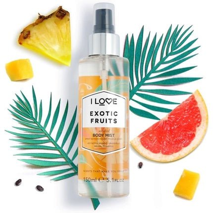 I Love Cosmetics I Love Signature Exotic Fruit Long Lasting Fast Drying Non Sticky Body Mist for Her 150ml pour femme - Maison des fragrances