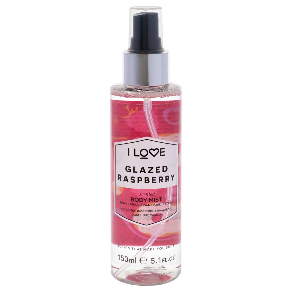 I Love Cosmetics I Love Signature Glazed Raspberry Long Lasting Fast Drying Non Sticky Body Mist for Her 150ml pour femme - Maison des fragrances
