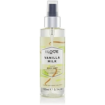 I Love Signature Vanilla Milk Long Lasting Fast Drying Non Sticky Body Mist for Her 150ml - Maison des fragrances