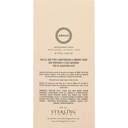 Armaf Night Club Woman Deodorant Stick 75g