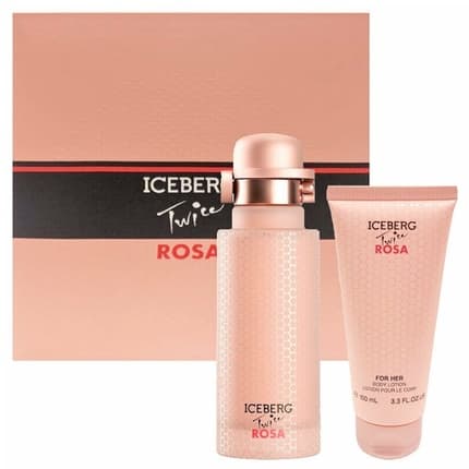 Iceberg Twice Rosa + Body Lotion Eau de Toilette (EDT) Mixte 125ml - Maison des fragrances
