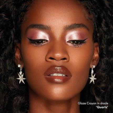 Iconic London Glaze Crayon Dual Ended Eyeshadow Stick for Sparkling Wet Look - Maison des fragrances