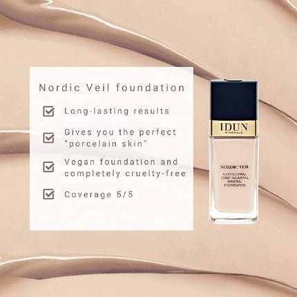 Idun Minerals Nordic Veil Foundation 306 Freja for Women 0.88 Oz - Maison des fragrances