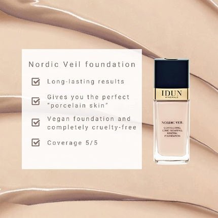 Idun Minerals Nordic Veil Foundation 309 Svea for Women 0.88 oz - Maison des fragrances