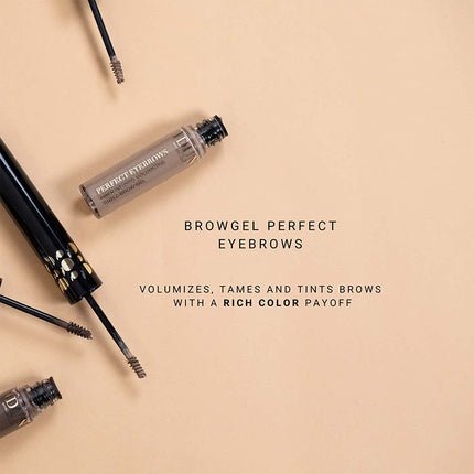 Idun Minerals Perfect Eyebrows Gel Adds Texture for Voluminous Brows Medium Brown 0.19 oz - Maison des fragrances
