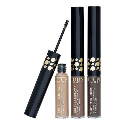 Idun Minerals Perfect Eyebrows Gel Adds Texture for Voluminous Brows Medium Brown 0.19 oz - Maison des fragrances