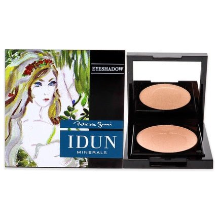 IDUN Minerals Single Eyeshadow Fjallsippa Highly Pigmented Intense Color Highlighter Shimmery Illuminating Finish 100% Vegan Highly Purified Safe for Sensitive Eyes Champagne 0.10 oz - Maison des fragrances