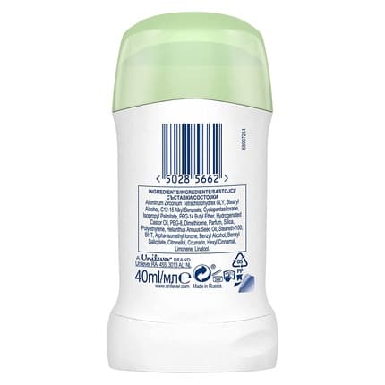 Dove Cucumber Deodorant Stick Déodorant (Déo) Mixte 30ml