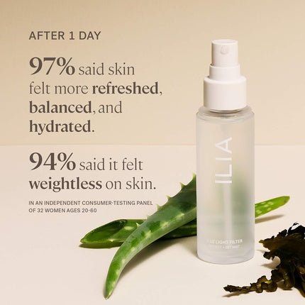 ILIA Blue Light Face Mist Non - Toxic Vegan Cruelty - Free Clean Makeup 1.7 fl oz 50 ml - Maison des fragrances