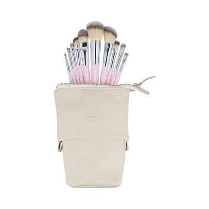 ilu Basic Set 10 Makeup Brushes with Pink Bag - Maison des fragrances