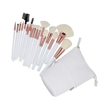 ilu Basic Set 18 Makeup Brushes with Bag White - Maison des fragrances