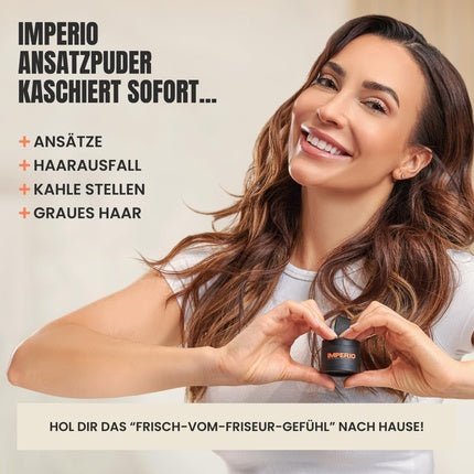 IMPERIO Root Powder Hair Concealer for Hair Thickening for Women and Men Waterproof Hair Makeup for Concealing Roots 4g Dark Blonde - Maison des fragrances