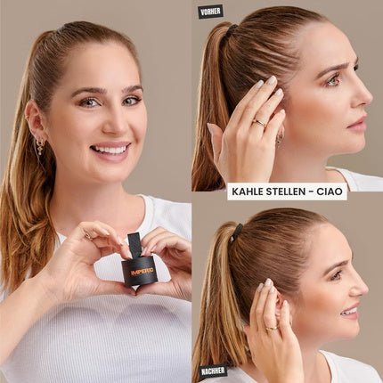 IMPERIO Root Powder Hair Concealer for Hair Thickening for Women and Men Waterproof Hair Makeup for Concealing Roots 4g Dark Blonde - Maison des fragrances