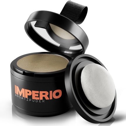 IMPERIO Root Powder Hair Concealer for Hair Thickening for Women and Men Waterproof Hair Makeup for Concealing Roots 4g Dark Blonde - Maison des fragrances