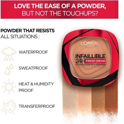 Infallible 24h Fresh Wear Foundation Compact by L’OREAL 180 9g - Maison des fragrances
