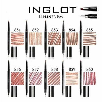 INGLOT Lip Liner FM Double Crayon Brush 852 0.20g/0.007oz - Maison des fragrances