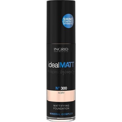 Ingrid Ideal Matt Mattifying Foundation Mineral Mattifying Foundation 300 Ivory 30ml - Maison des fragrances