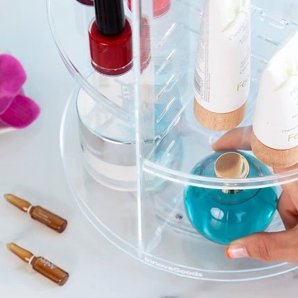InnovaGoods Rolkup Rotating Makeup Organizer - Maison des fragrances