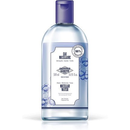 Institut Karité Paris Micellar Water Makeup Remover, Moisturizer and Toner 96% Natural and Fragrance - Free - Maison des fragrances