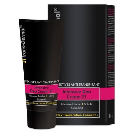 Intensive Deo Cream 21 Long-Lasting Freshness and Protection Deodorant Made in Germany Alcohol-Free Anti-Perspirant Deo Cream Against Sweat and Odor Formation 21 Trans-Dermal - Maison des fragrances