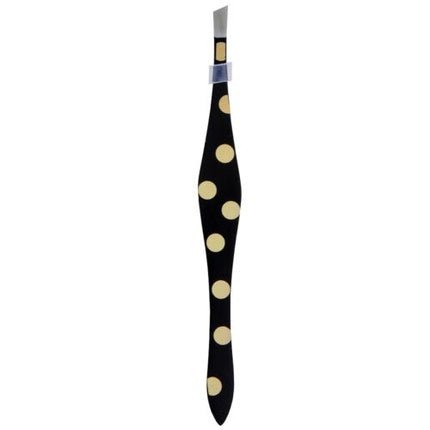 Inter Vion Slanted Tweezers with Gold Dots - Maison des fragrances