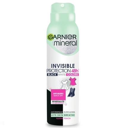 Garnier Invisible Black White Colors Deodrant For Women 48h Protection 150ml Spray
