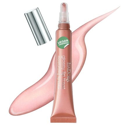 IsaDora Glossy Lip Treat Lip Gloss for Full Lips - Stimulates Collagen Production - Unique Non - Sticky Shine - Vegan with Shea Butter - Pearly Nougat - Maison des fragrances