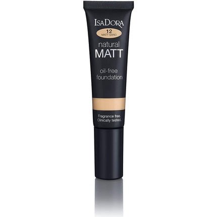 IsaDora Natural Matt Foundation 35ml 12 Sand - Maison des fragrances
