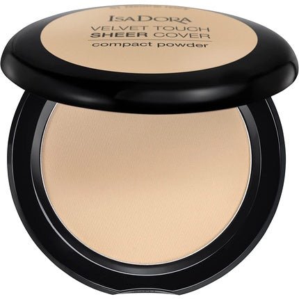 IsaDora Pressed Powder Velvet Touch Sheer Cover Translucent Face Powder Compact Matte Silky Smooth Shine Control Setting Powder 10g 41 Neutral Ivory - Maison des fragrances