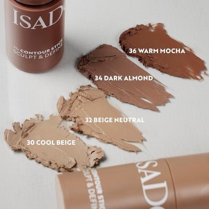 Isadora Stick'n Brush Contouring Stick with Brush Matte Natural Contour - Maison des fragrances