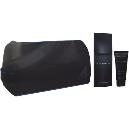 Issey Miyake Nuit D'Issey Eau De Toilette 75ml, Shower Gel 50ml & Toiletry Bag - Maison des fragrances
