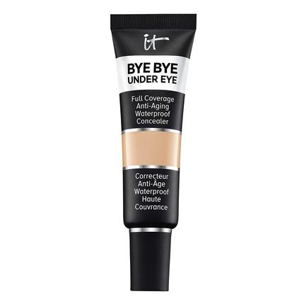 IT Cosmetics Bye Bye Under Eye Full Coverage Concealer for Dark Circles Fine Lines Redness & Discoloration 14.5 Light Buff (N) 0.4 fl oz - Maison des fragrances