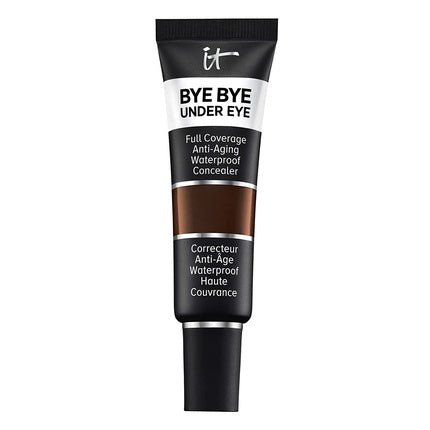 IT Cosmetics Bye Bye Under Eye Full Coverage Concealer Waterproof Anti - Aging Natural Finish 0.4 fl oz 45.5 Deep Ebony - Maison des fragrances