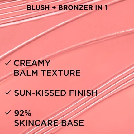 IT Cosmetics Glow with Confidence Sun Cream Blush Blendable Buildable Blush Bronzer for a Pop of Sun - Blushed Color 0.63oz Fair Light 10 Sunlit - Maison des fragrances