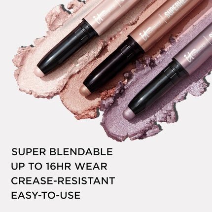IT Cosmetics Superhero No - Tug Waterproof Eyeshadow Stick 0.05 oz Fearless Umber - Maison des fragrances