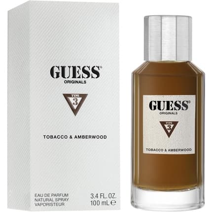 Guess Originals Type 3 Tobacco &amp; Amberwood 3.4 Fl. Oz Eau de Parfum Unisex