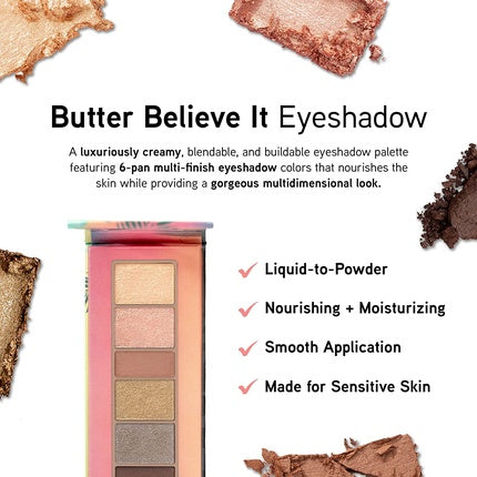 Physicians Formula Butter Believe It! Multi-Finish Eyeshadow Palette with Murumuru Butter, Cupuaçu Butter, and Tucuma Butter - Bronzed Nudes