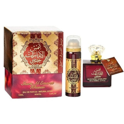 Shams Al Emarat Khususi Unisex 100ml EDP + Deodrant Ard Al Zaafaran