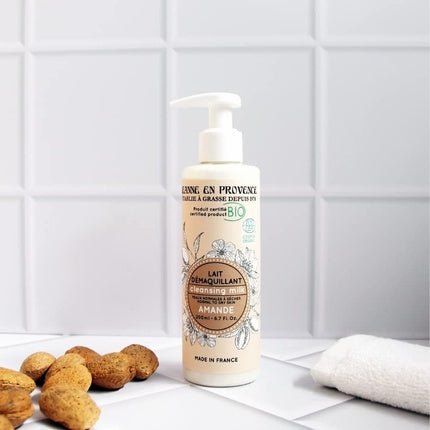 Jeanne En Provence Almond Bio Makeup Remover 200ml Made in France - Maison des fragrances