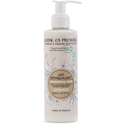 Jeanne En Provence Almond Bio Makeup Remover 200ml Made in France - Maison des fragrances