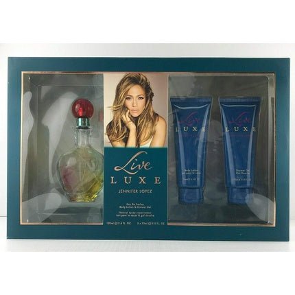 Jennifer Lopez Live Luxe par Jennifer Lopez 3 Pc Gift Set Shower Gel Body Coffret (Coffret) Femme 100ml - Maison des fragrances