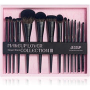 Jessup Black Makeup Brushes 14pcs Gift Set for Women - Maison des fragrances
