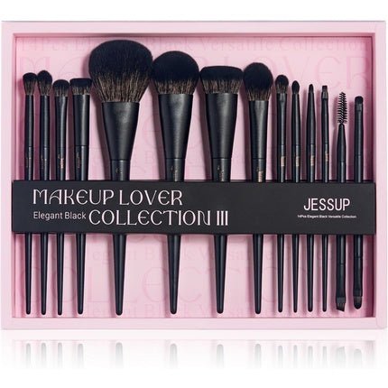 Jessup Black Makeup Brushes 14pcs Gift Set for Women - Maison des fragrances