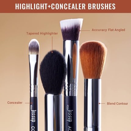Jessup Brand 19pcs Professional Makeup Brush Set Beauty Eyeshadow Blend Shadow Eyeliner Smoked Eye Shader Eye Makeup Brush Set T131 - Maison des fragrances