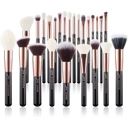 Jessup Brand 25pcs Professional Makeup Brush Set Beauty Cosmetic Foundation Powder Blush Eyeshadow Blending Highlighter Brushes Black Rose Gold T155 - Maison des fragrances