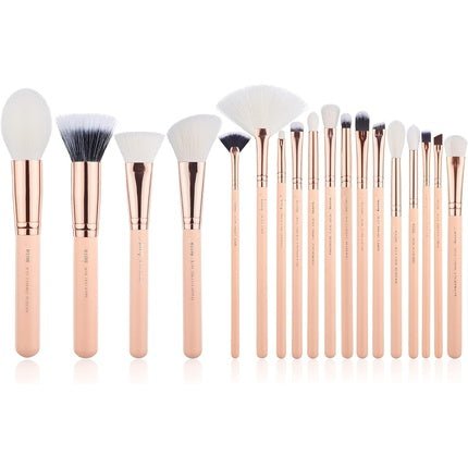 Jessup Makeup Brushes Set 18pcs Peach Puff Eyeshadow Blending Blush Powder Foundation Brochas Synthetic Hair T461 - Maison des fragrances